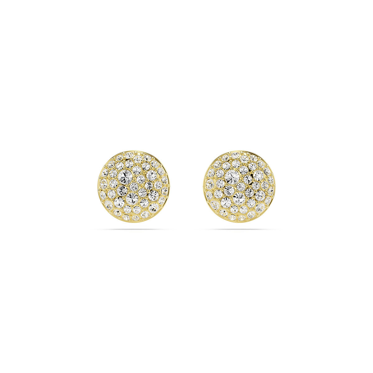 Swarovski Jewelry Meteora stud earrings, White, Gold-tone plated